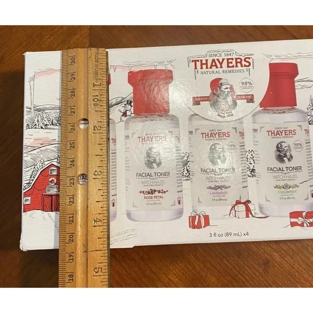 Thayers Holiday Gift Set Facial Toners Witch Hazel Rose Petal Lavender - Picture 8 of 8